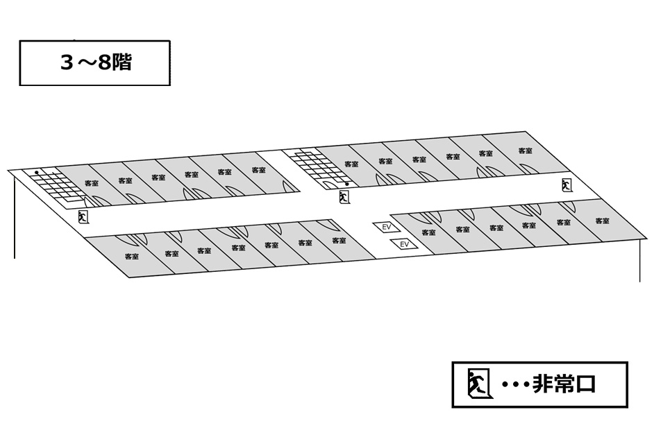 3-8F｜フロアマップ画像